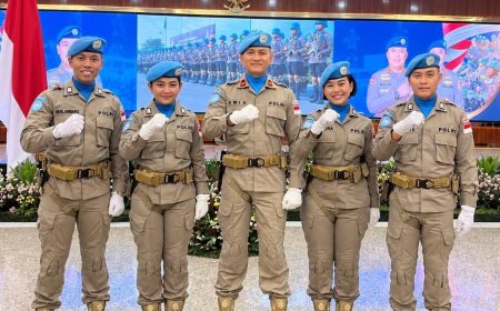 Lima Personel Polda Jatim Siap Jalankan Misi Perdamaian PBB di Afrika Tengah